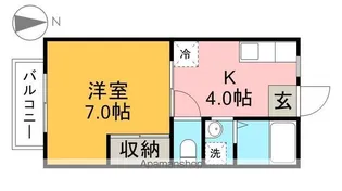 デイライト弥生Ⅰ【2階】の間取り