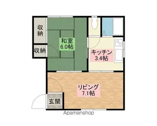 イーストロードND【201号室】の間取り