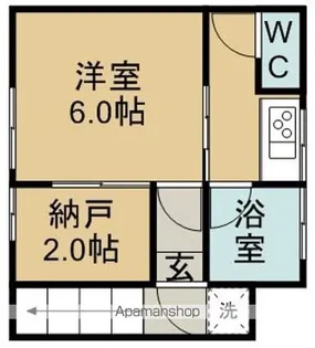 クレセントハウス【201号室】の間取り