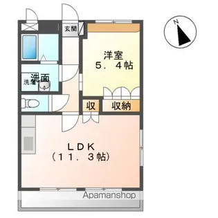 リバーサイドコスモスⅠ【1階】の間取り