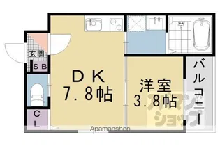 F ASECIA PHAON【202号室】の間取り