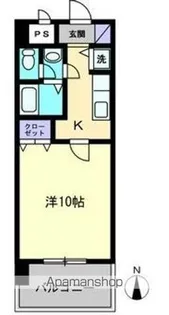 CITY SPIRE東石井【402号室】の間取り