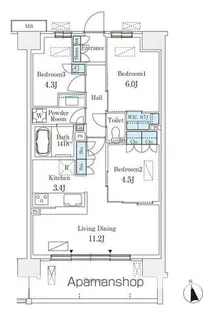 スカイグランデ津田沼【5階】の間取り