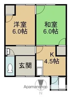 松原アパート【2号号室】の間取り