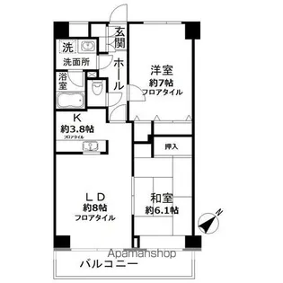 NーFLATS 横浜大岡【5号室】の間取り