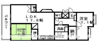 ライオンズマンション虹ヶ丘ガーデン参番館【202号室】の間取り