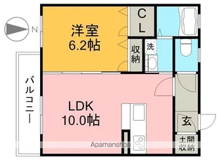 グランジェロハウス【2階】の間取り