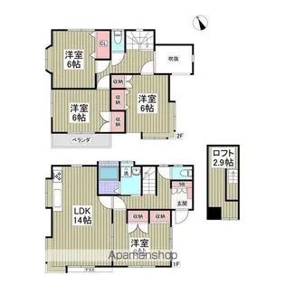 埼玉県加須市南町【一戸建】の間取り