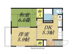 フレグランス わかば【C202号室】の間取り