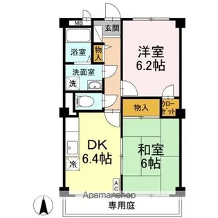 フィネス木太【1階】の間取り