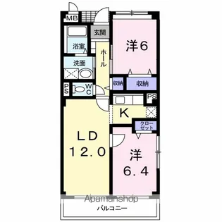 ワイズポート【2階】の間取り