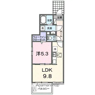 ブリーズガーデン Ⅱ【1階】の間取り