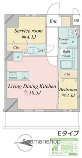 ドゥーエ王子神谷【1階】の間取り