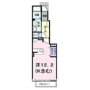 レジデンス手城【102号室】の間取り