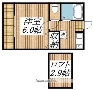 ローレル東大和【2階】の間取り