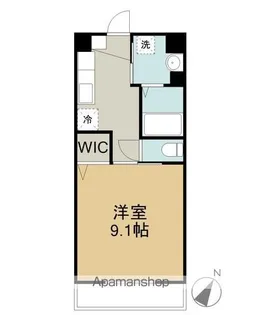 ラフィネ大安A棟【1階】の間取り