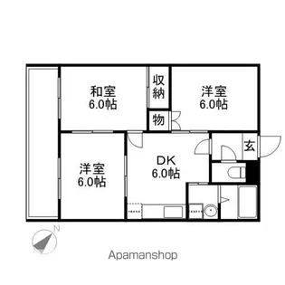 エイトハウスA【1階】の間取り