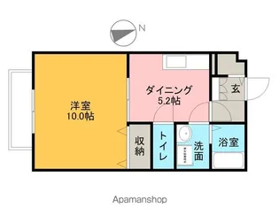 サンベルテ【205号室】の間取り