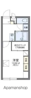 レオパレス忠雅Ⅲ【207号室】の間取り