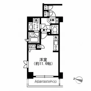 レジディア神田東【5階】の間取り