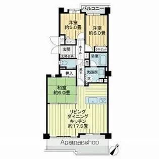 ライオンズガーデンヒルズ富士見台壱番館【2階】の間取り