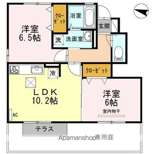 プログレス【B102号室】の間取り