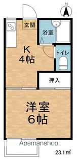 プレンティ友【103号室】の間取り
