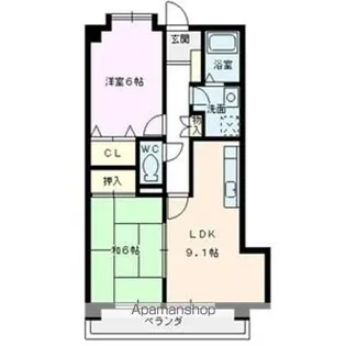 レジデンス藤が丘【2階】の間取り