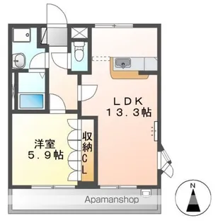 ロイヤル花月【2階】の間取り