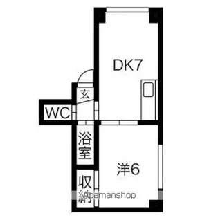 コーポR【7号室】の間取り