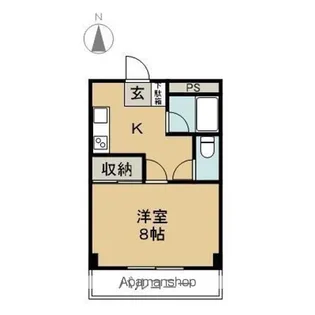 松本ノーサンマンション【1階】の間取り