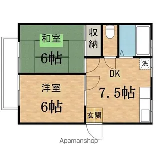 東京都日野市高幡【アパート】の間取り