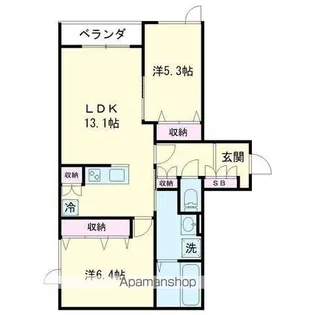FAVORITOⅢ【2階】の間取り