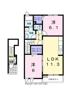 I・M Briller【2階】の間取り