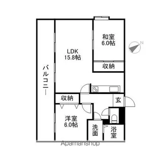 第2原ビル【101号室】の間取り
