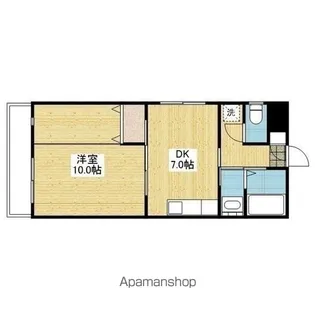 エバーリーブズカワモト【8階】の間取り
