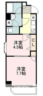 クレセール河原町【4階】の間取り