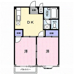 エルディムグリーンハイツ【2階】の間取り