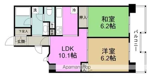 藤和堂島ハイタウン【9階】の間取り