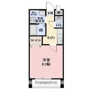 アップサイド日吉B【1階】の間取り