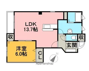 フォーレストヒルズ参番館【1階】の間取り