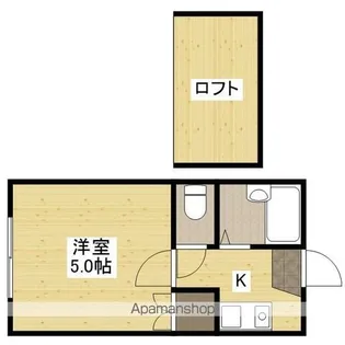 横広コーポ【1階】の間取り
