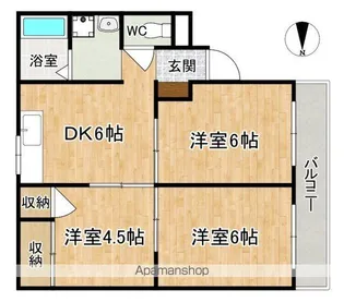 シルクパレスはぎはら【2階】の間取り