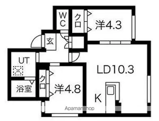 RESIDENCE SHINMEI HONGOU EAST【1階】の間取り