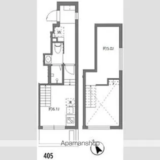 アリカ大森1【405号室】の間取り