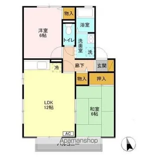 アンクレージュ C棟【1階】の間取り