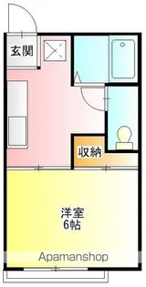 Kハウス浜町【103号室】の間取り