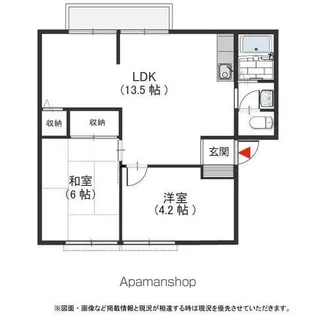 ウインディアコスモス B【201号室号室】の間取り