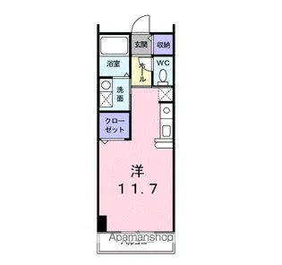 キューズ・リヴィエール【1階】の間取り
