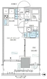 パークアクシス西大島コンフォートスクエア【9階】の間取り